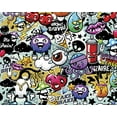 thumbnail image 2 of OhPopsi WALS0004 Graffiti Monster Murale, Multicolore, 2 of 5