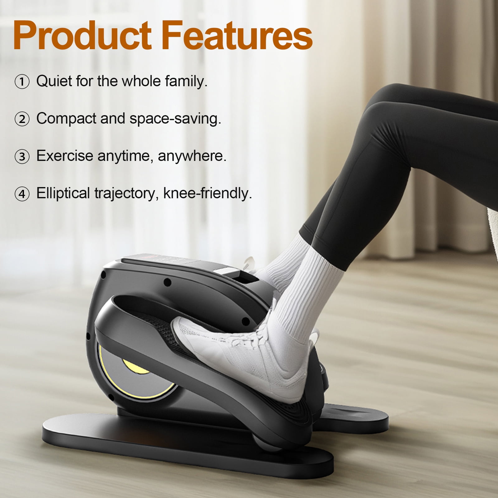 CONCETTA Under Desk Elliptical Trainer, Electric Seated Pedal Exerciser