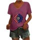 thumbnail image 1 of Camisetas Casuales de las Mujeres Gradiente Día de la Independencia Impreso Cuello Redondo, Blusa de Manga Corta para Diario, Fiesta Y Primavera Verano, 1 of 7