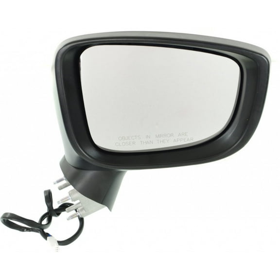For Mazda 3 / 3 Sport Mirror 2014 2015 2016 Passenger Side Manual Folding Power Non-Heated | w/o Blind Spot Detection & Signal Light | Hatchback / Sedan | Paintable MA1321181 | BHN969121E