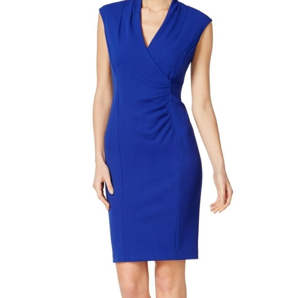 Calvin Klein - Calvin Klein NEW Regatta Blue Womens Size 12P Petite V ...
