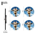 thumbnail image 2 of Non-Ticking Silent Clock Battery Operated Analog Clcok Round Wall Clocks Decorative for Living Room-Cute Giraffe Blue Sky Drawing(10inch), 2 of 4
