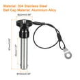 thumbnail image 2 of Uxcell Lock Pins with Button Handle, 304 Stainless Steel Quick Release Pin with 20 cm Wire, 10mm to 35mm, 2 of 6