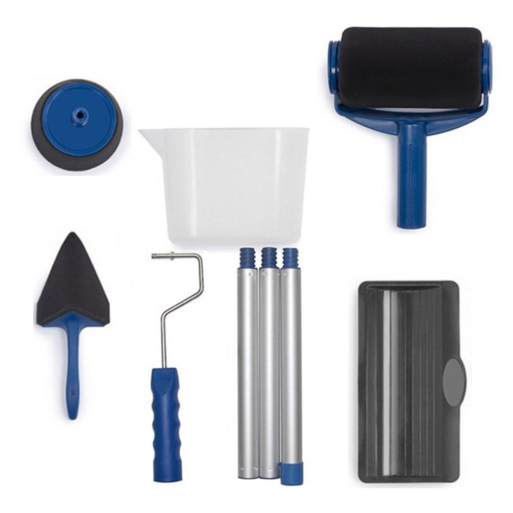 CJC Paint Roller Brush Kit, 8 Pcs/Set House Runner Pro Tool Painting