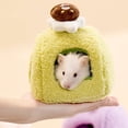 thumbnail image 5 of Plush Hamster House Small Animal Cage Small Pet Nest Pet Toy Hiding House Cute Desserts Cake Plush Hamster Bed for Rat, 5 of 7
