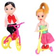 thumbnail image 4 of 5 Pieces People Family Dolls Early Educational Gifts Accessories with Dad Pregnant Mom Boys Girls Bicycle Scooter, 4 of 4