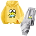 thumbnail image 3 of Conjunto de sudadera con capucha deportiva para niños y niñas de 3 a 14 años con diseño de camión Kero Keroppi de dibujos animados Kawaii, 3 of 5