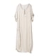 thumbnail image 1 of Vestido suelto femenino Sonducket Manga corta Primavera Verano Casual Color sólido Beige L, 1 of 6
