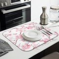 thumbnail image 6 of Microfibre Drying Mat for Kitchen Pioneer Dish Drying Drainer Mat Absorbent Colorful Floral Drying Mat Washing Up for Glass, Plate & Cup 16inch X 18inch, 6 of 7