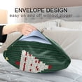 thumbnail image 4 of Yayeee Pillowcase Standard Size Set of 2 Satin Wrinkle Resistant Pillow Case, Christmas Santa Hats, 4 of 8