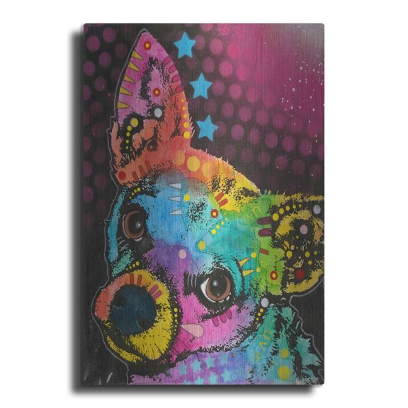 Luxe Metal Art 'Huh?' by Dean Russo, Metal Wall Art, 16"x24"