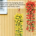 thumbnail image 3 of Spencer 2Pcs Artificial Hanging Flowers 2.6Ft Fake White Violet Plants Vine for Indoor and Outdoor Decoration, 3 of 9