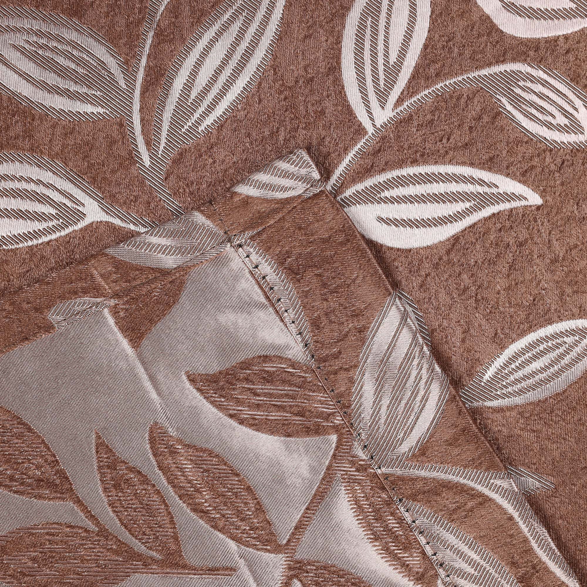 Superior Blackout Leaves Curtains Set of 2, Light Filtering Grommet Curtain Panel Set, Copper, 52"W x 120"L