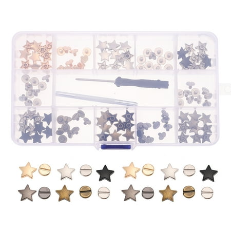 

1 Box Star Shape Rivets DIY Luggage Bag Rivets DIY Leather Crafts Making Rivets