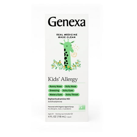 Genexa Kids Liquid Allergy Relief Medication Oral Suspension 4 oz