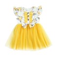 thumbnail image 1 of PENGXIANG Robe Style Doux Imprimé Floral Maille Manches Courtes Robe Petite Fille Décor Nœud, 1 of 10