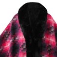 thumbnail image 5 of Women Poncho Fleece Cape Collar Knitted Cardigan Sweater Batwing Long Sleeve Shawl Wrap Coat Oversized Cloak Hot Pink-H Free Size, 5 of 6