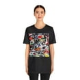 thumbnail image 3 of Retro 80s Mixtape Collage Short Sleeve T-Shirt - Vintage Music Lover, 3 of 4