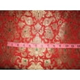 thumbnail image 2 of Brocade jacquard vintage mughal fabric deep red colour 44" wide BRO115[1], 2 of 3