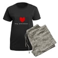 thumbnail image 5 of CafePress - Stay Determined Undertale Women's Dark Pajamas - Women's Short Sleeve Print T-Shirt and Pants Dark Cotton Pajama Set, 5 of 7