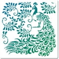 thumbnail image 1 of Plantilla de pavo real cuadrada grande de 11,8 x 11,8 pulgadas, decorativa, de plástico PET, para pavo real., 1 of 9