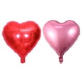 thumbnail image 4 of FELTECHELECTR 30 globos de aluminio de 18 pulgadas con forma de corazón para San Valentín, fotos, bodas, fiestas (15 rojos y 15 rosas), 4 of 6