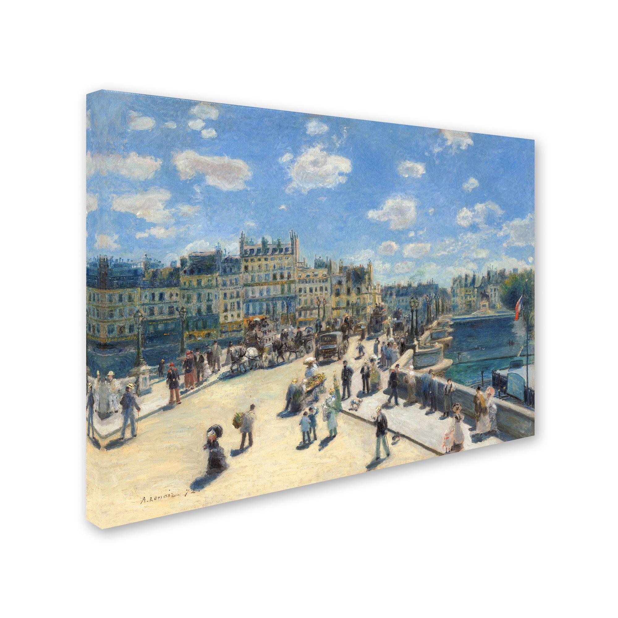 Trademark Fine Art "Pont Neuf Paris" 1872 Canvas Art by Pierre-Auguste Renoir