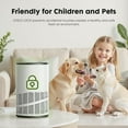 thumbnail image 6 of Air Purifier for Home Bedroom, 3-in-1 HEPA Filter Cleaner with Covers Up to 1200 ft², Filters Smoke, Allergies, Pet Dander, Odor, Dust, Office, Desktop, Portable, 6 of 7