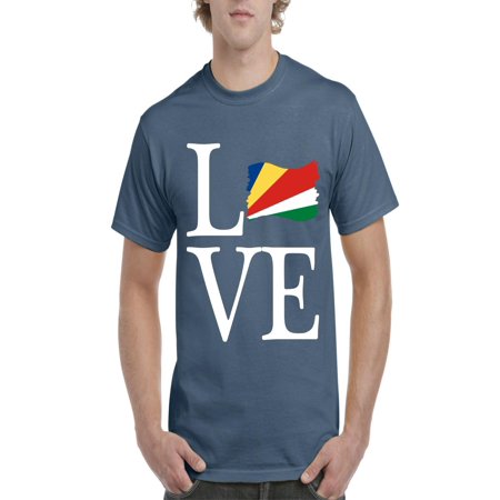 Normal Is Boring Love Seychelles Flag Mens Short Sleeve T Shirt Walmartcom - 