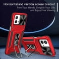 thumbnail image 4 of SaniMore for Motorola Moto G Stylus 5G Stand Case, Slide Camera Cover 360 Degree Rotating Kickstand Magnetic Car Mount Hybird Tri-layer Rugged Shell Military-grade Shockproof Anti-drop Cover, Red, 4 of 10