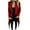Red, variant on Hfyihgf Trench Coats for Women Plus Size Winter Wool Blend Mid-Long Peacoats Long Sleeve Lapel Slim Casual Open Front Cardigans Outwear(Red,XL)