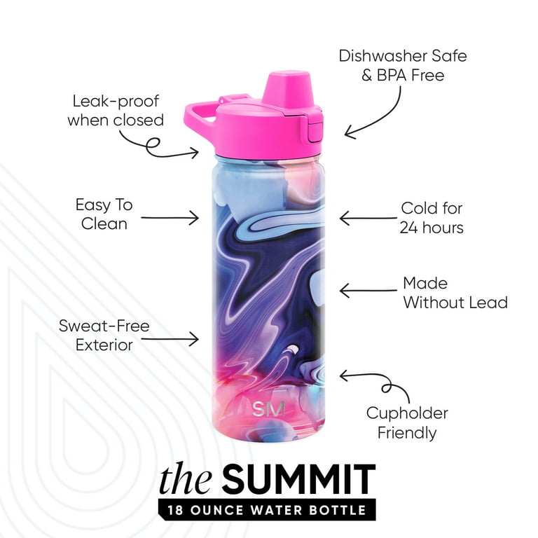 18oz Leak-Proof Square Water Bottle With Cute Hat & Scarf Accessories – BPA-Free, With Straw & Spout, For School & Outdoors (Grey)