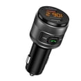 thumbnail image 1 of Car Charger Fm Transmitter Bluetooth Mp3 Player Handsfree Calling Music QC3.0 Fast USB Charger C57, 1 of 4