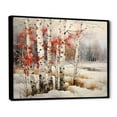 thumbnail image 2 of Designart "Winter Contrast Birch Woods IV" Tree Birch Floater Framed Canvas Art Print, 2 of 5