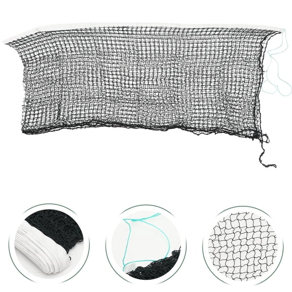 GOOHOCHY Foldable Portable Badminton Net with Mesh for Backyard and Outdoor Play, Green