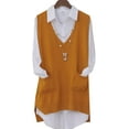 thumbnail image 1 of Suéter sin mangas con cuello en V para mujer, chaleco, cárdigan de punto, prendas de vestir, tops altos y bajos con bolsillo Adepaton WMZY-694-12, 1 of 3