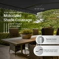 thumbnail image 2 of ALEKO 12' x 10' Black Retractable Motorized Patio Awning Sunshade, 2 of 7