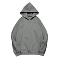 thumbnail image 6 of Leidass Women's Oversized Pink Hoodie Sweatshirt, Casual Long Sleeve Pullover with Pocket, Soft and Cozy for Everyday Wear Light Gray 2XL, 6 of 8