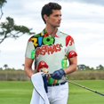 thumbnail image 4 of Lsque Mario Pattern Golf Shirts for Men Dry Fit Print Moisture Wicking Performance Short Sleeve Polo Shirt-Small, 4 of 7