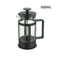thumbnail image 3 of 350ml/600ml Plastic French Press Pot Tea Maker Coffee Maker Tea Maker for Home Office Outdoor, 3 of 8