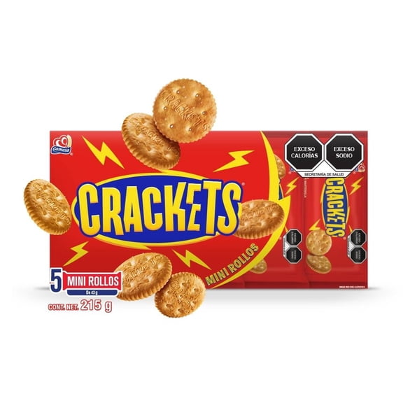 Galletas Crackets mini rollos sabor mantequilla 215 g