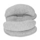 thumbnail image 2 of Almohada de apoyo para el cuello y la cabeza del bebé, almohada de viaje infantil ajustable y transpirable para prevenir la cabeza plana, color gris, 2 of 9