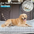thumbnail image 3 of JIAN YA NA Dog Back Seat Cover, Car Back Seat Protector Mat, Scratchproof Non-slip Hammocks for Dogs Pets, 24.8*54in, Light Gray, 3 of 9