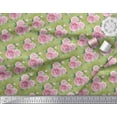 thumbnail image 3 of Soimoi Poly Georgette Fabric Check,Leaves & Rose Floral Fabric Prints by Yard 52 Inch Wide, 3 of 3