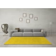 thumbnail image 3 of Ahgly Company Indoor Rectangle Solid Yellow Modern Area Rugs, 7' x 9', 3 of 4
