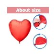 thumbnail image 3 of 45pcs Valentine Heart Balloon Set Red Heart Lips Love Foil Balloons Metallic Red Latex Balloons 18 Inch Heart Balloons With Ribbon For Valentines Day, 3 of 5