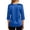 Blue 3/4 sleeve tshirts, variant on Wang6 Womens 3/4 Sleeve Tops Elegant V Neck Satin Tshirts Ladies Trendy Solid Going out Tunic Tees Shirts Rose Gold 0713-3/4 sleeve tshirts XXL