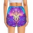 thumbnail image 4 of Goofa Elephant in Tribal Style Printed Women 2 in 1 Running Shorts,Quick Dry Athletic Workout Shorts,High Waisted Athletic Shorts with Liner Pockets-XX-Large, 4 of 9