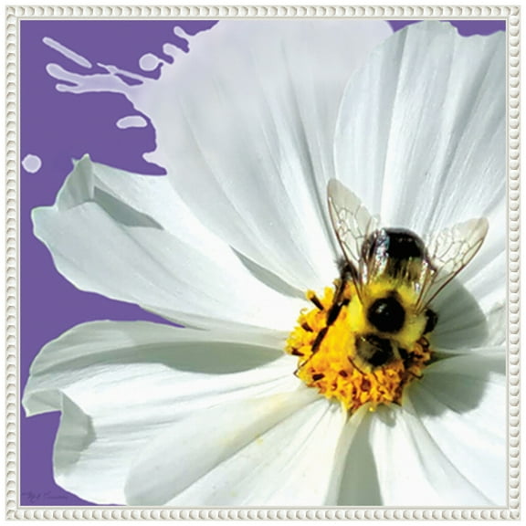 Amanti Art Flower Pop IV Framed Canvas Wall Art Print