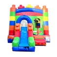 thumbnail image 2 of Pogo Crossover Inflatable Bounce House with Water Slide, No Blower, Building Block, 2 of 7